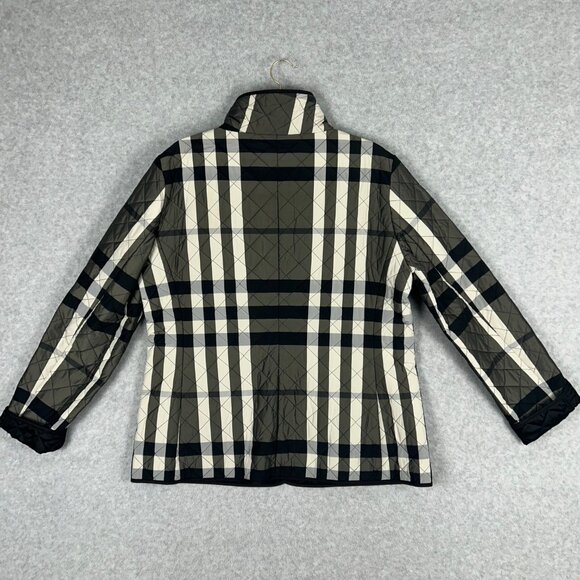Burberry Black and Cream Checkered Utility Jacket - Picture 3 of 12